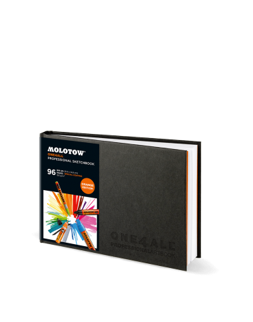 BLACK BOOK - MOLOTOW ONE4ALL PROFESSIONAL ARTBOOK A5 - HORIZONTAL