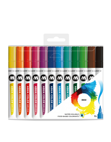 PACK 12 ROTULADORES ACUARELABLES DE PINCEL