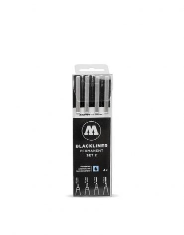 PACK ROTULADORES BLACKLINER MOLOTOW X4 - SET 2