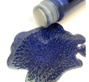 FADE BOMB BLUE AND SILVER MOP 10MM