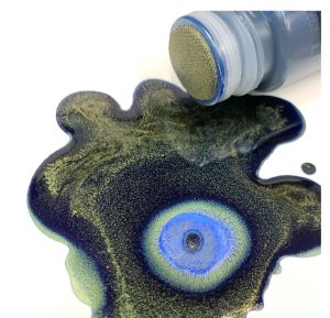 FADE BOMB BLUE AND GOLD MOP 10MM