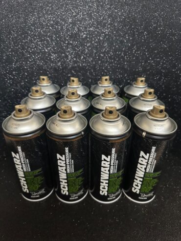 PACK 12 NEGROS MONTANA CANS SCHWARZ