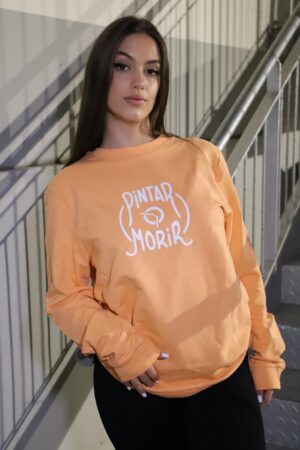 SUDADERA PINTAR O MORIR ORANGE