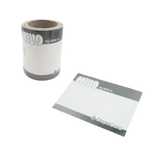 PEGATINA DOPE SILVER METALLIC Hello my name is