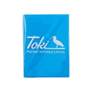 Toki Cracker Eggshell Neon Blue Sticker - 50 piezas