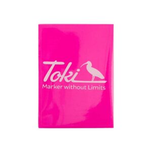 Toki Cracker Eggshell Neon Pink Sticker - 50 piezas