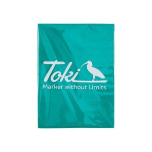 Toki Cracker Eggshell Neon Turquoise Sticker - 50 piezas