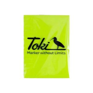 Toki Cracker Eggshell Neon Yellow Sticker - 50 piezas